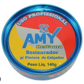 Amy Restaurador Para Pintura de Calçados Cor Preto 