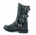 Bota Coturno Couro Estilo Motociclista Ou Militar 322